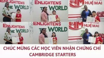 CHÚC MỪNG CÁC HỌC VIÊN NHẬN CHỨNG CHỈ CAMBRIDGE STARTERS KỲ THI THÁNG 05.2025
